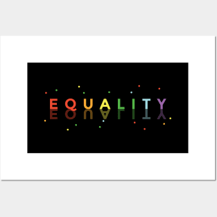 Equality Rainbow Design Posters and Art